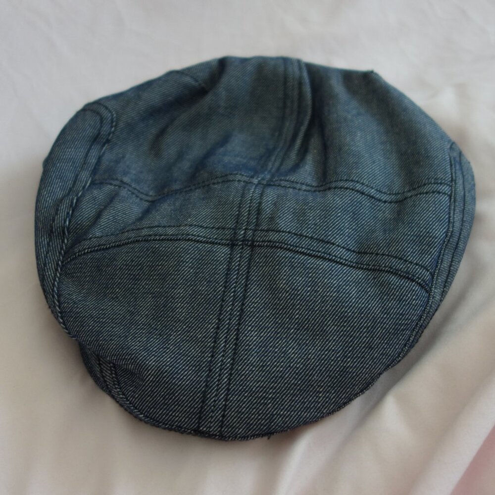 Diesel Pro V HP Cabbie Style Blue Denim Hat Size 11